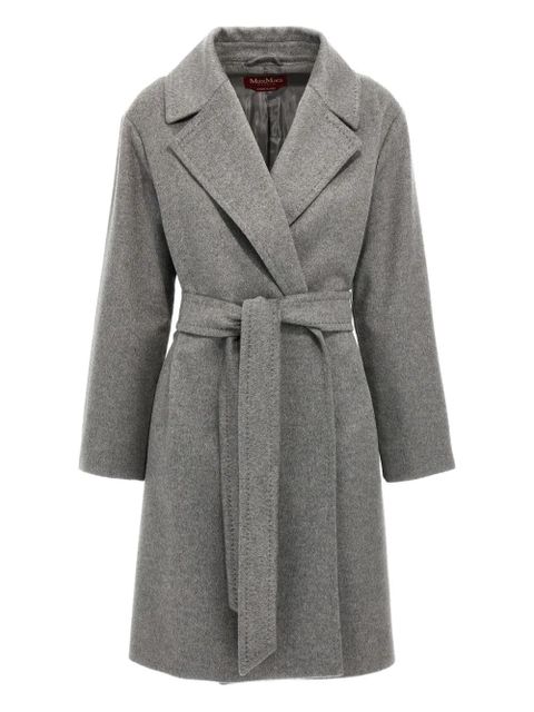 Max Mara belted cashmere coat - Grey - zdjęcie produktu nr 1