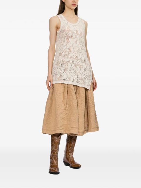 Comme Des Garçons floral-embroidered vest - Neutrals - zdjęcie produktu nr 2