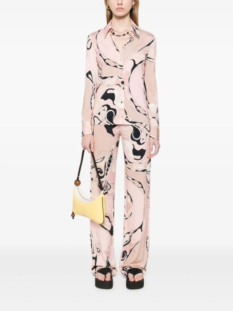 PUCCI Orchidee Mykonos trousers - Neutrals