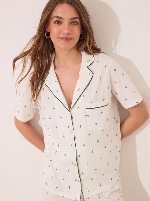 women'secret piżama bawełniana damska kolor biały bawełniana 3599200 - zdjęcie produktu nr 2