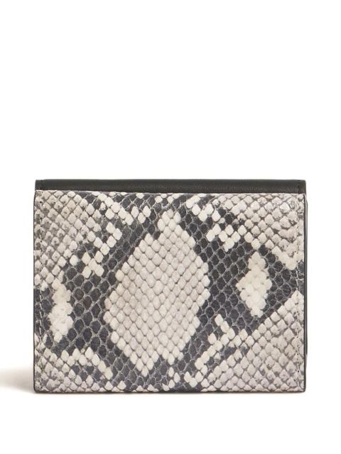 Marni python-print wallet - ZO998 BLACK/STONE WHITE/AMBER - zdjęcie produktu nr 2