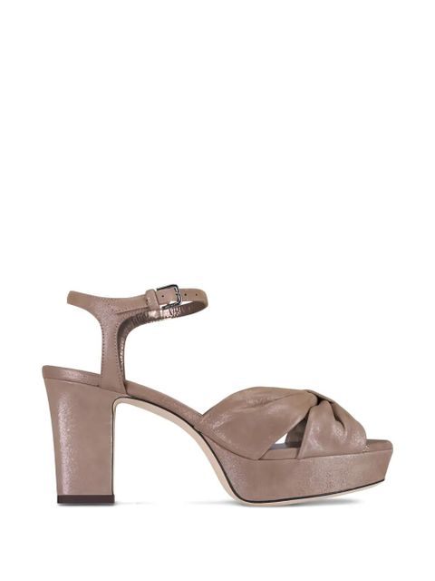 Jimmy Choo Heloise platform knot sandals - Neutrals - zdjęcie produktu nr 1