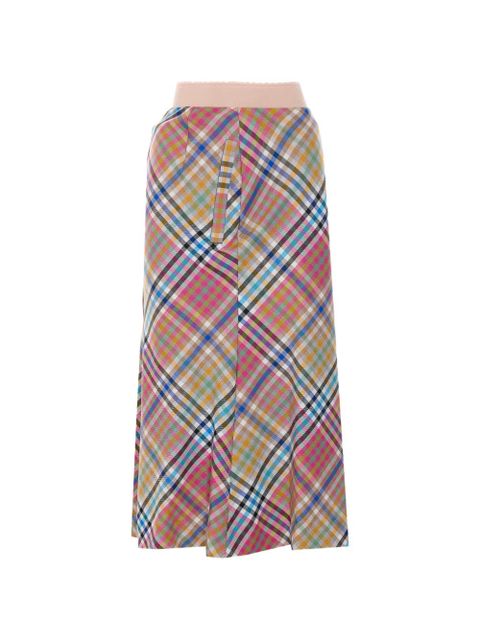 Vivienne Westwood Vase Ensemble check-motif skirt - Pink - zdjęcie produktu nr 1