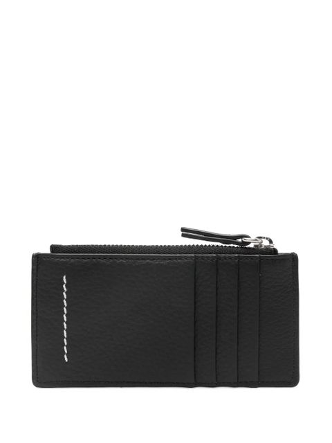 MM6 Maison Margiela numbers-motif card holder - Black - zdjęcie produktu nr 2
