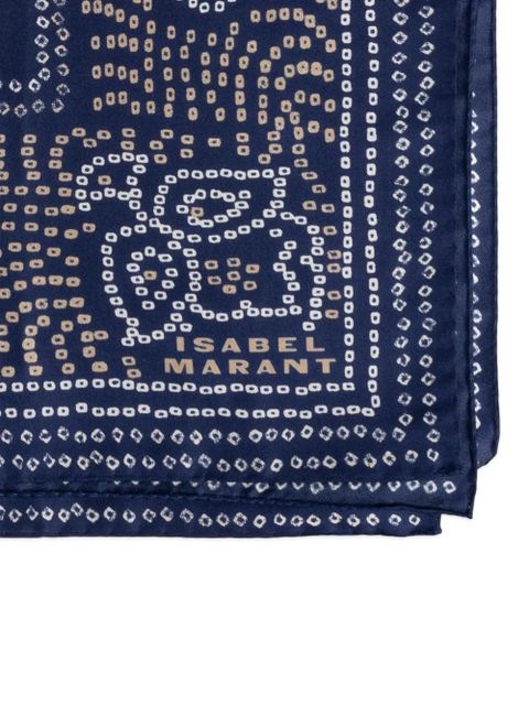 ISABEL MARANT bandana-print scarf - Blue