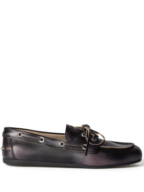 Miu Miu leather loafers - Black - zdjęcie produktu nr 1
