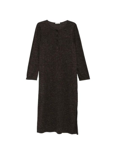 The Row Niam long-sleeve midi dress - Brown - zdjęcie produktu nr 1