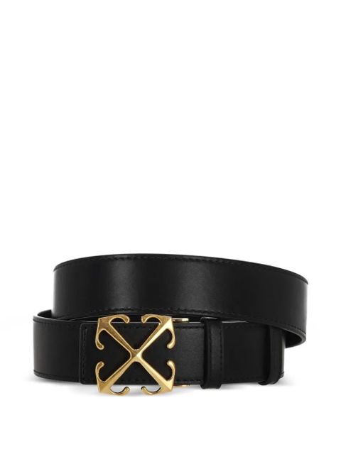 Off-White signature Arrows motif-buckle leather belt - Black - zdjęcie produktu nr 1