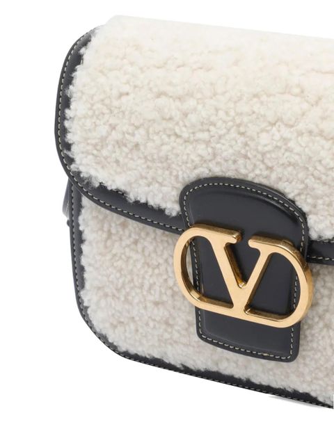 Valentino Garavani 9 to 5 leather shoulder bag - White