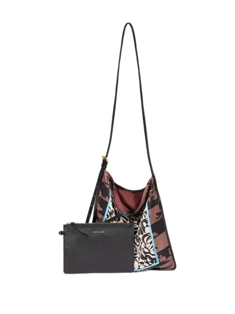 DRIES VAN NOTEN graphic-print shoulder bag - Red