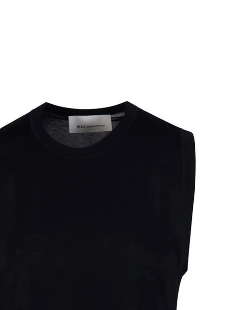 AMI Paris Ami de Coeur tank top - Black