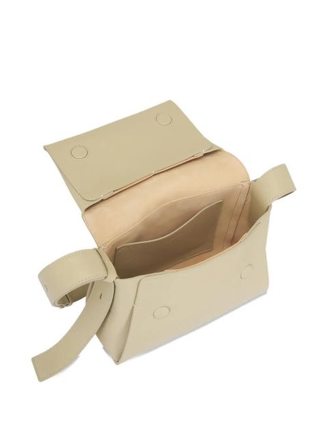 Jil Sander mini flap-detail shoulder bag - Neutrals