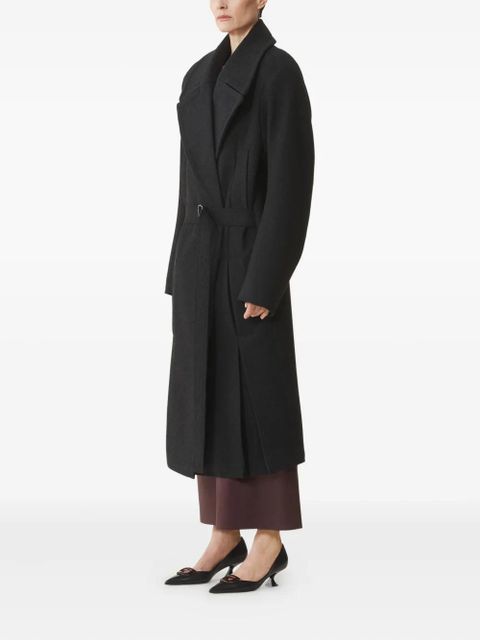 Lanvin belted wool coat - Black - zdjęcie produktu nr 2