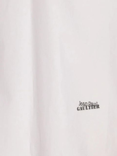 Jean Paul Gaultier rose-print button-down shirt - White