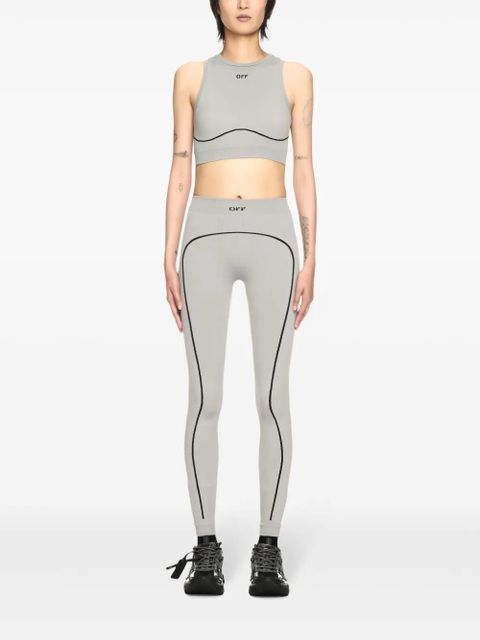 Off-White Off Stamp leggings - Grey