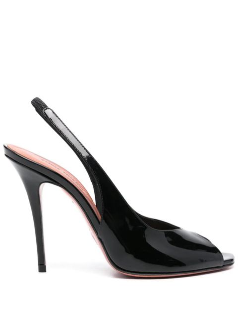 Amina Muaddi 105mm Kristina slingback pumps - Black - zdjęcie produktu nr 1