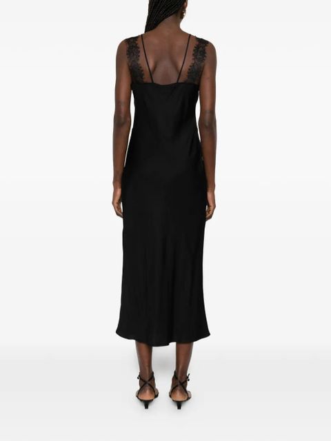 PINKO Anise lace slip dress - Black