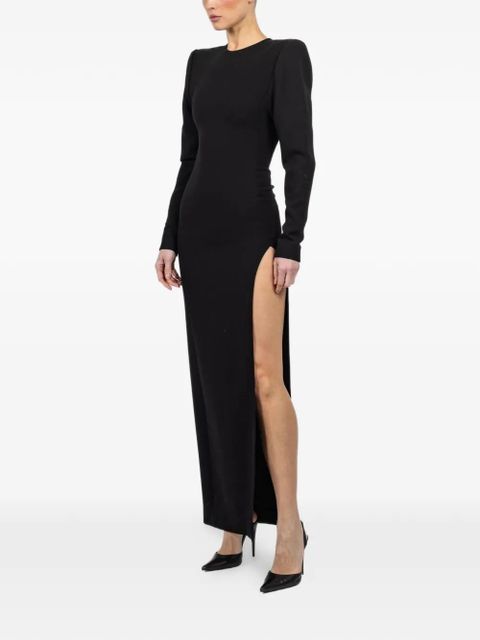 WARDROBE.NYC shoulder-pad maxi dress - Black - zdjęcie produktu nr 2