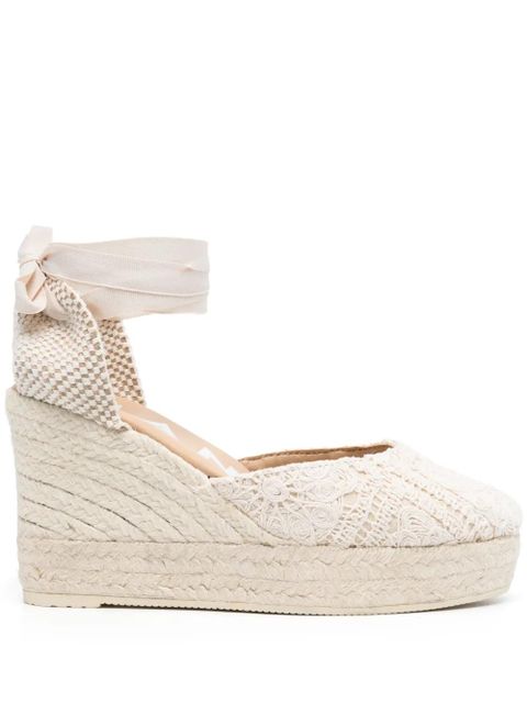 Manebi Yucatán 100mm wedge espadrilles - Neutrals - zdjęcie produktu nr 1