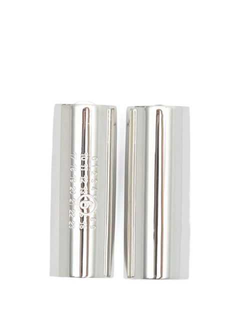 MM6 Maison Margiela Numbers-motif earrings - Silver - zdjęcie produktu nr 1