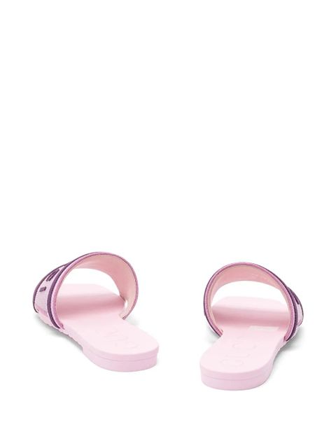 Gucci logo strap slippers - Pink - zdjęcie produktu nr 2