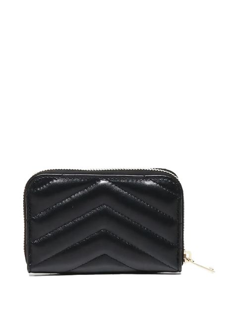 Saint Laurent Cassandre matelassé logo-plaque card wallet - Black - zdjęcie produktu nr 2