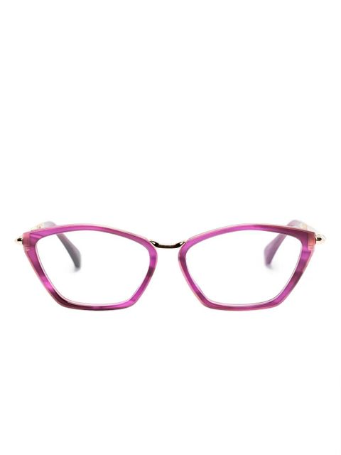 Max Mara Eyewear cat-eye frame glasses - Purple - zdjęcie produktu nr 1