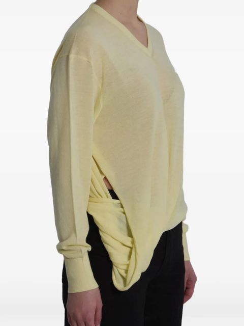 LOEWE logo-embroidered sweater - Yellow - zdjęcie produktu nr 2