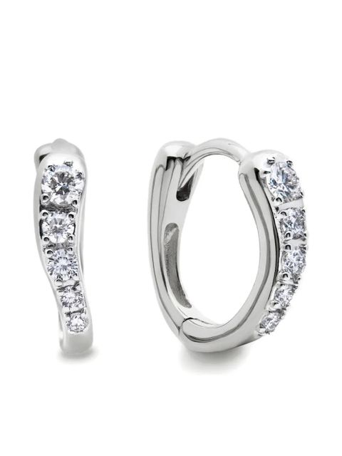 Monica Vinader diamond-embellishment earrings - Silver - zdjęcie produktu nr 1