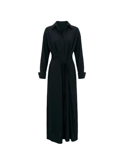 Sportmax tie-front shirt dress - Black - zdjęcie produktu nr 1