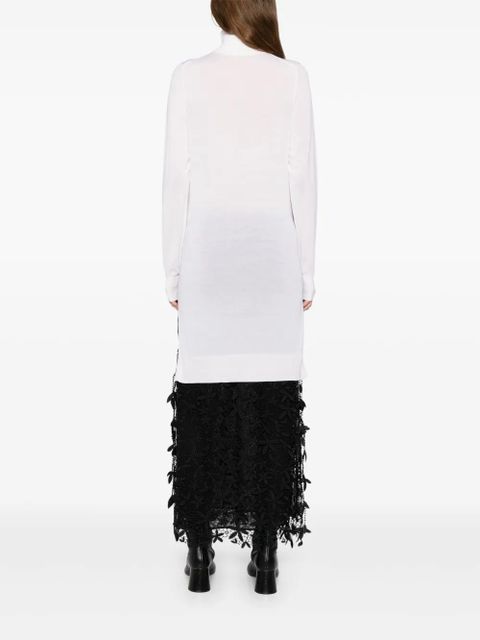 TOTEME double-sleeves turtleneck top - White