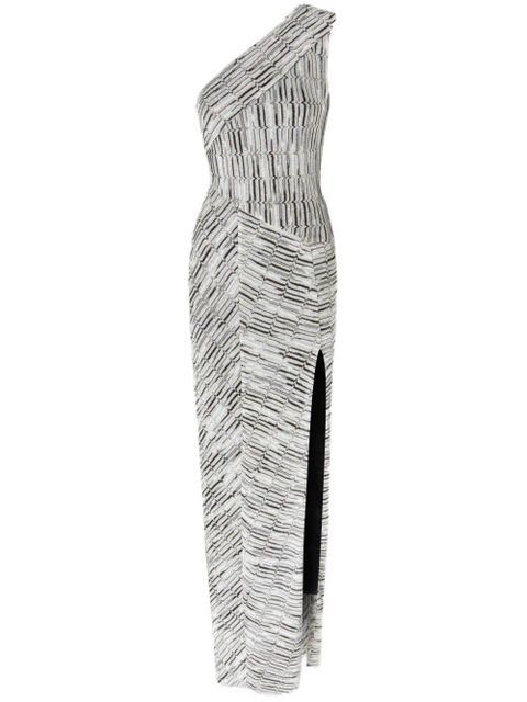 Missoni Greek-pattern maxi dress - Silver - zdjęcie produktu nr 1