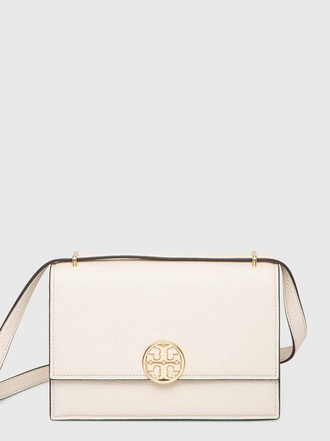 Tory Burch torebka skórzana Miller Shoulder Bag Miller kolor biały 154703.250