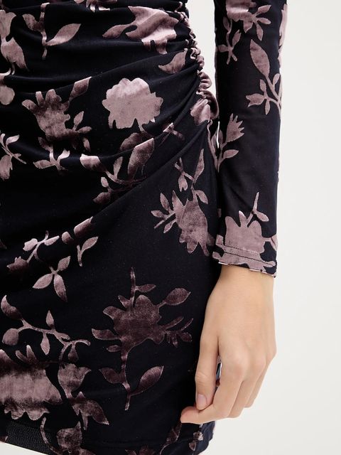 Desigual sukienka MEDORA kolor granatowy mini dopasowana 25WWVK27