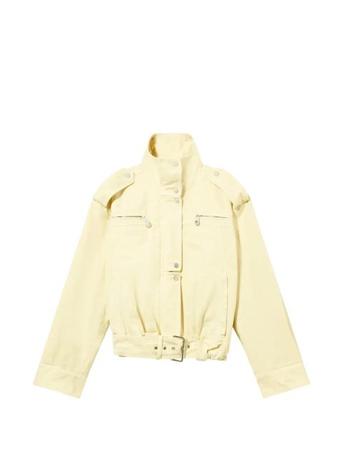 Blumarine belted canvas jacket - Yellow - zdjęcie produktu nr 1