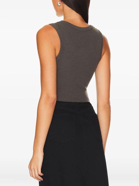 AGOLDE cropped tank top - Grey