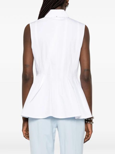 Sportmax Spxcertosa pleated blouse - White