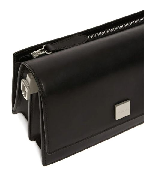 Max Mara Biancaroughs leather shoulder bag - 003 BLACK