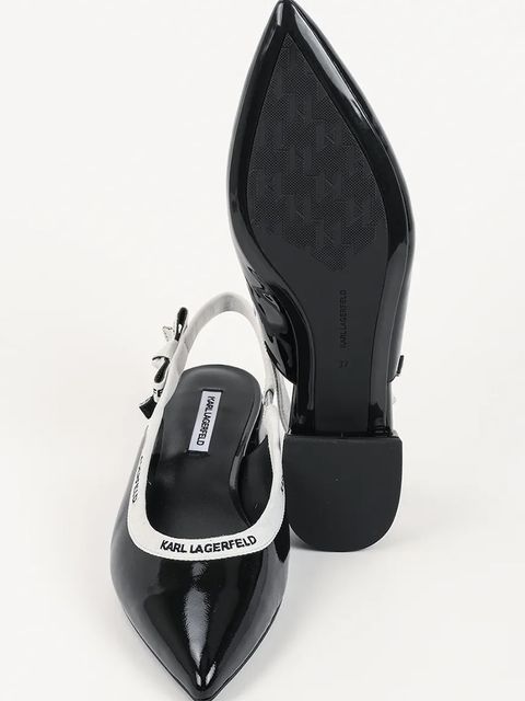 Karl Lagerfeld baleriny skórzane KERRIE