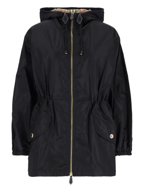 Burberry hooded-neck drawstring coat - Black - zdjęcie produktu nr 1