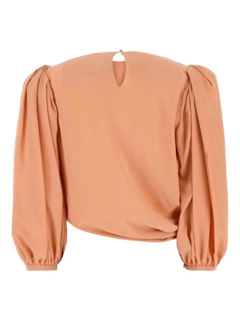 Chloé draped-detail blouse - Orange - zdjęcie produktu nr 2