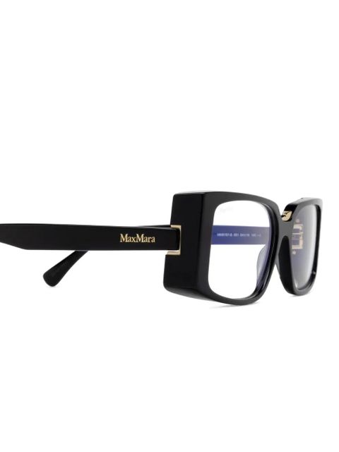 Max Mara Eyewear rectangle-frame glasses - Black