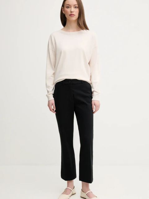 Sisley sweter damski kolor beżowy lekki 17Q3M103J