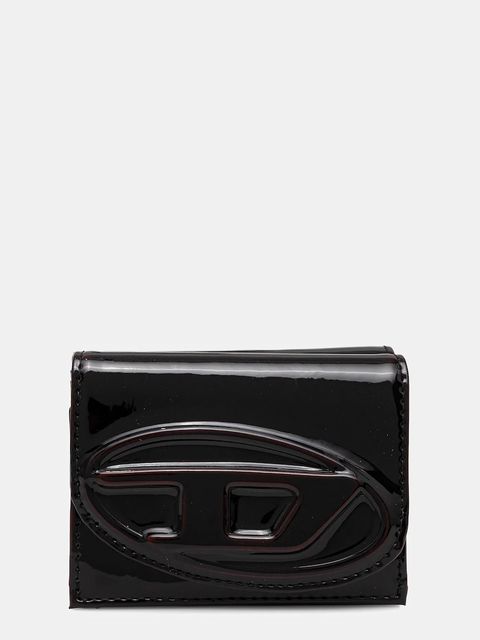 Diesel portfel 1DR 2.0 1DR TRI FOLD COIN XS damski kolor czarny X10391.P8008 - zdjęcie produktu nr 1
