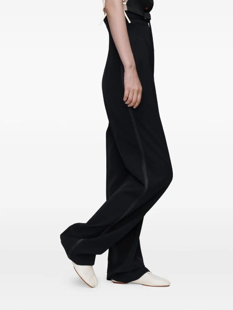 Maison Margiela Stripe Tailored Trousers - Black