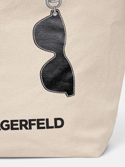 Karl Lagerfeld torebka dwustronna kolor beżowy A1W50020