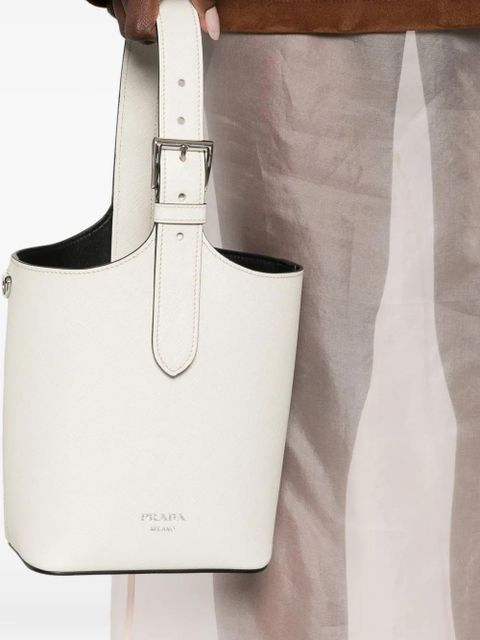 Prada logo-print bucket bag - Neutrals - zdjęcie produktu nr 2