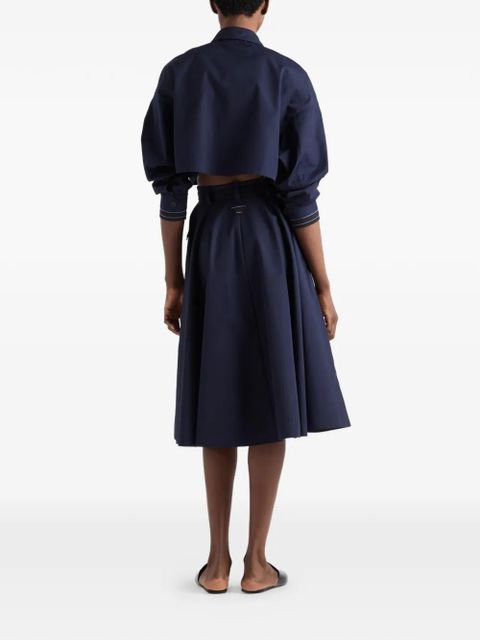 Prada poplin blouson jacket - Blue