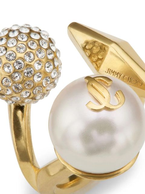 Jimmy Choo multi-charm ring - Gold