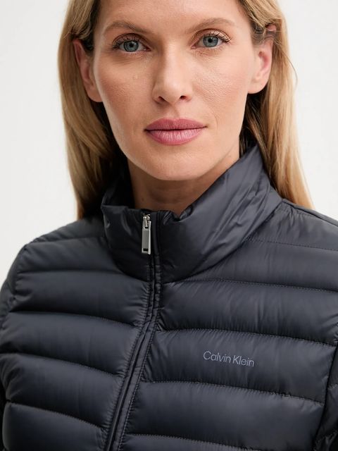 Calvin Klein kurtka puchowa kolor granatowy przejściowa LV044C513G
